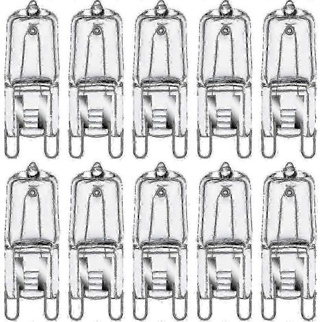Lot de 10 ampoules halogènes G9, 35 W, 230 V, blanc chaud 2800 K, ampoules à capsule dimmables ws (1/5)