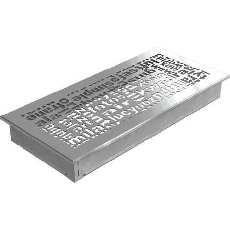Lüftungsgitter ABC 17x37 Edelstahl (1/3)