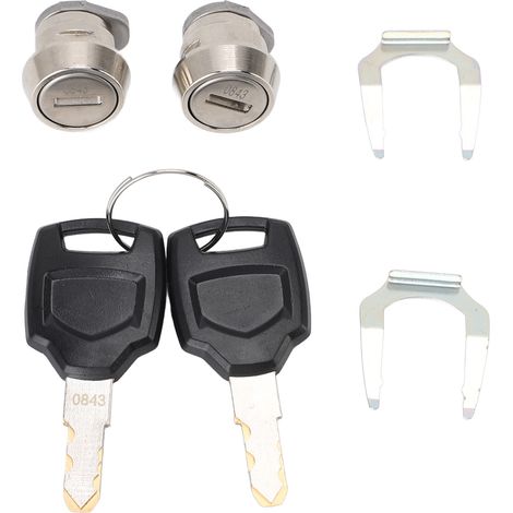 Bouchon et clés pour barillet de coffre de moto, pour coffre de 25L, 32L, 36L, 40L, 45L, 50L, 55L, 60L, 65L, 80L, 85L, 100L (1/5)