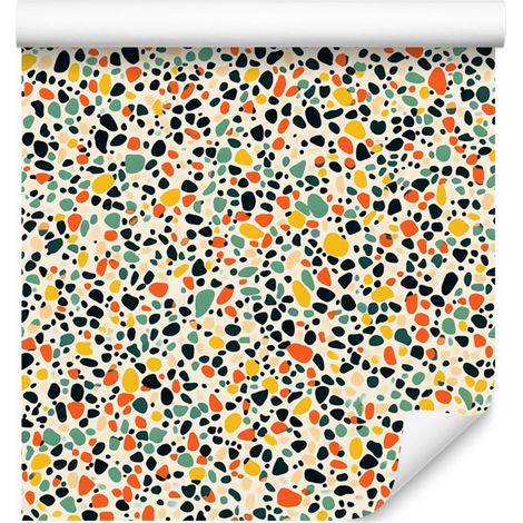 Terrazzo-Tapete Beige, Grau, Creme und Pfirsich 50x1000 cm (1/5)