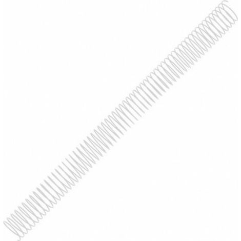 Fellowes Pack de 100 espirales metálicas, Blanco, 12 mm (1/2)