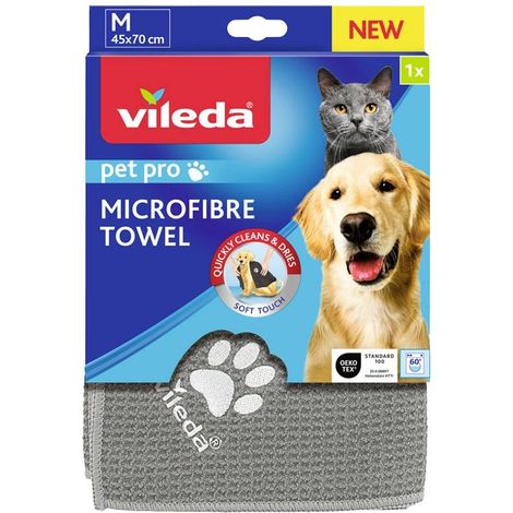 VILEDA PET PRO MICROFIBRE TOWEL M SERVIETTE POUR ANIMAUX 1 PC(S) 172665 (1/5)