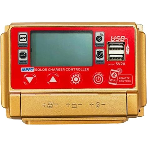 12/24 V MPPT Contrôleur de Charge Solaire Wifi Bluetooth Panneau Solaire Batterie Régulateur Intelligent 60A