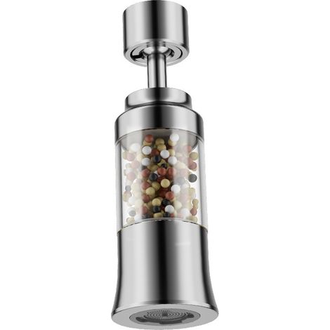 Filtro de agua para grifo de 2 modos, filtro antical giratorio de 360°, purificador de agua para grifo de cocina con filtración de 6 etapas. (1/5)