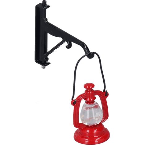 1:6 Puppenhaus-Petroleumlampe aus Legierung, niedliches Miniatur-Laternenmodell, Puppenhaus-Dekorationszubehör (1/5)