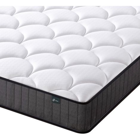 Zinus Materasso Singolo 90x190 cm Hybrid - Altezza 15 cm - Tight Top - Materasso Memory Foam e Molle Insacchettate - Certificato OEKO-TEX - Comfort Ergonomico (1/4)