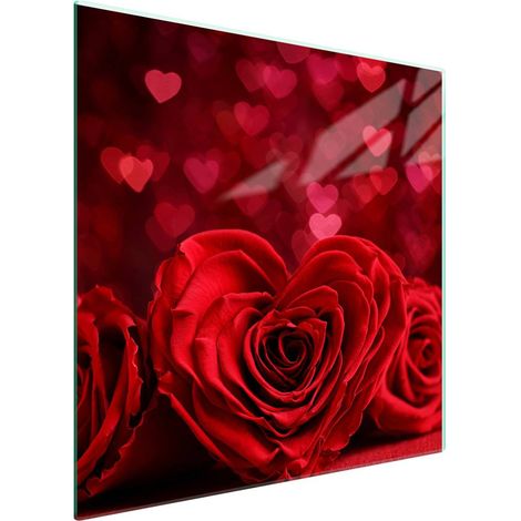 Protezione in vetro per piano cottura 50x52 Rose (1/5)