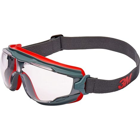 Occhiali di protezione 3M Google Gear GG501SGAF-EU - Grigio/Rosso -