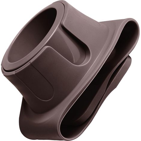 Porte-gobelet de canapé en silicone, anti-déversement, résistant à la chaleur, pour accoudoir, marron. (1/5)