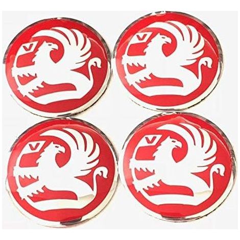 Enjoliveurs de roue rouges Vauxhall 60 mm, lot de 4, pour Insignia, Corsa, Meriva, Vectra (1/3)
