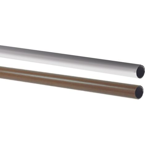 Tubo armadio tondo in acciaio plastificato - ø mm.18x mt.2 di altezza colore marrone