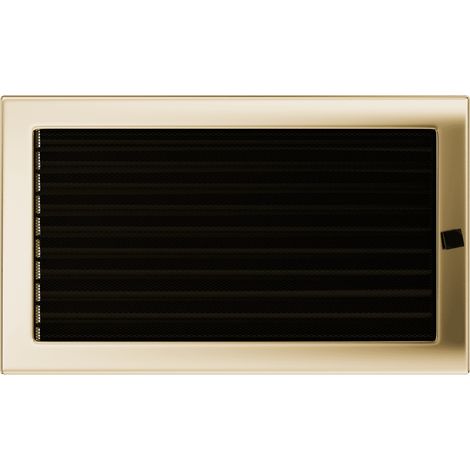 Lüftungsgitter 22x37 galvanisches Gold Jalousie (1/4)