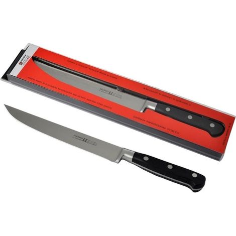 Svanera coltello arrosto cm 20, in acciaio forgiato manico rivettato in pom, qualità extra