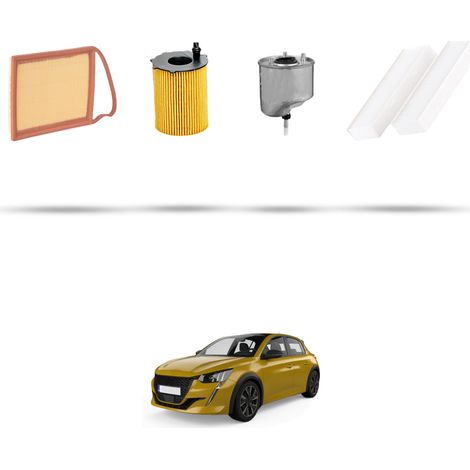 Kit tagliando 4 filtri compatibile con Peugeot 208 II 1.6 HDI 68kw Dal 2019 (1/5)