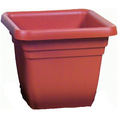 Vase ICS carrA  Laurus 35x35xh33 cm en polypropylA ne sans soucoupe pour plantes et fleurs