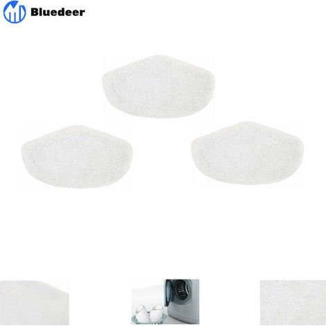 3pcs Lingette Serpillere Remplacement pour Polti Vaporetto,Vadrouilles de Rechange Lavables pour Polti Vaporetto - Bluedeer (1/5)