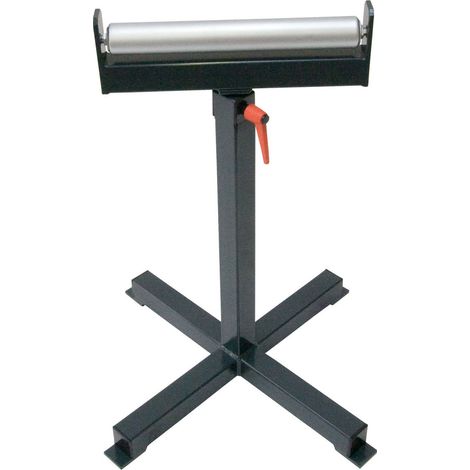 ELMAG Materialständer für Metall-Kreissägen, Auflagehöhe 77-117 cm (max. 250 kg) Rollenbreite 385mm (1/3)