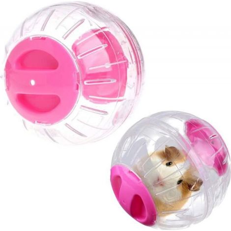 Boule D Exercice - 12 Cm - Pour Hamster Et Gerbille - Rose - Plastique - 1 Unite (1/5)