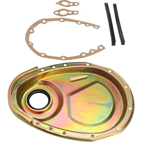 Steuergehäusedichtungssatz mit Schrauben aus Metall für SBC 283, 327, 305, 350, 383 und 400 Motoren, verzinkt (1/5)
