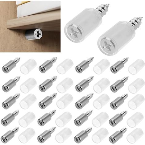 50 Pcs Taquet Etagere, Chevilles de Support d'étagère, Support Etagere, Taquets pour étagères, Support étagère avec 50 Manchons Antidérapants pour Armoire, Placard étagère en Verre (1/5)