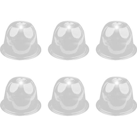 Lot de 6 cloches de protection réutilisables pour plantes de jardin, idéales pour couvrir les légumes d'extérieur. (1/5)