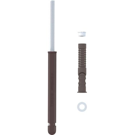 Support de étagère flottante 12 pcs Marron 12 x 190 mm Acier CFW92754 (1/5)
