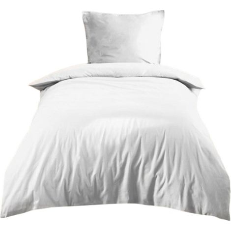 Parure de lit 140 x 200 cm Cocon blanc
