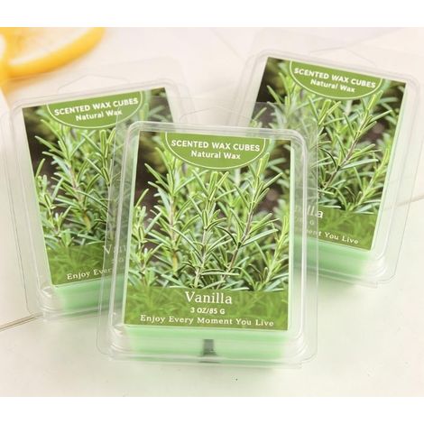 Bougies parfumées à la vanille, blocs de cire parfumée, cire de soja, blocs de parfum d'ambiance, parfums d'intérieur, sprays d'ambiance (1/5)