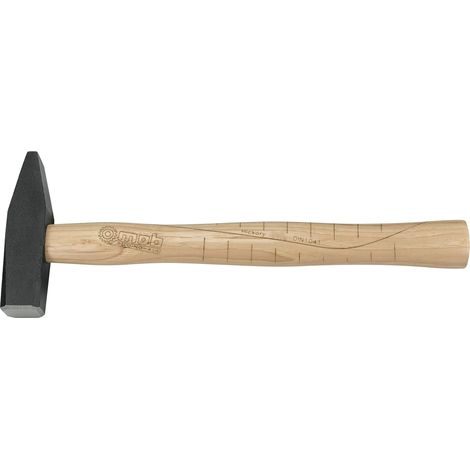 Marteau de Mécanicien avec Manche en Hickory, Noir/Beige, 400 g