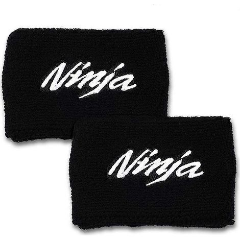Accessoires moto pour KAWASAKI Ninja 650 ZX6R 1000SX ZX10R Z650 Z750 Z900 Z900RS Z1000 : réservoir de liquide de frein avant avec chaussette. Couleur : Noir Ninja (lot de 2). (1/4)