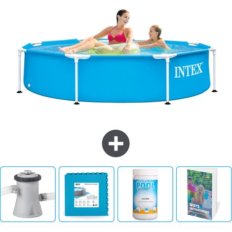 Intex Piscine Tubulaire Ronde - 244x51 cm - 5-pièces  SCB130 (1/5)