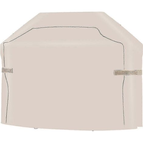 Housse de barbecue imperméable beige 210D, 145 x 61 x 117 cm, protection anti-poussière (1/5)
