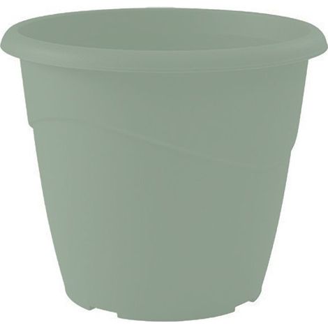 Pot de fleur Marina Ø25 x 21,5 cm non perçé - 6 litres - Vert laurier - EDA