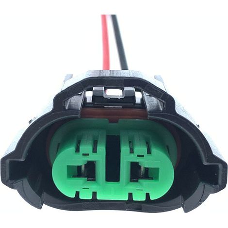 Douille de phare automobile en céramique H1H3H4H7H8H9H119005/9006, prise pour feu antibrouillard, culot d'ampoule, support de lampe -- H11 Vert