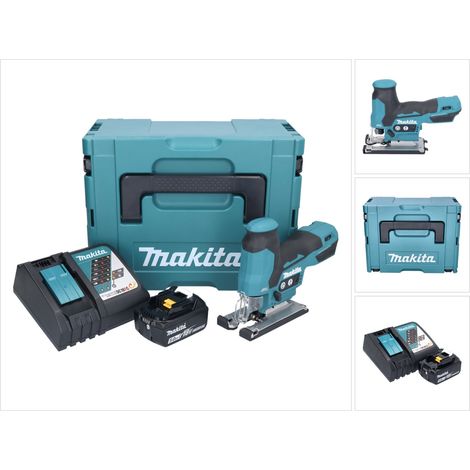 Makita DJV 185 RT1J Scie sauteuse pendulaire sans fil 18 V Brushless + 1x batterie 5,0 Ah + chargeur + Makpac