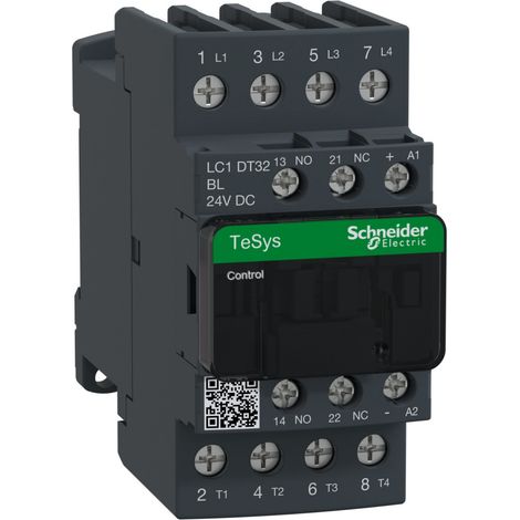 Contacteur TeSys LC1D 4P AC1 440V 32 A bobine 24 V CC - LC1DT32BL (1/2)