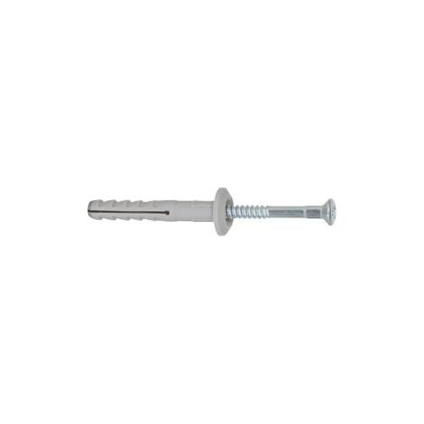 Fischer 100x Taco de clavo N 8 x 40/1 P Tornillo de clavo - 514870