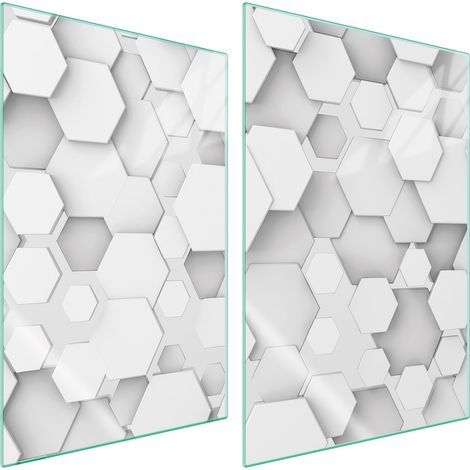 PIASTRA PROTETTIVA IN VETRO PER CUCINA 2x35x52 MODELLO (1/5)