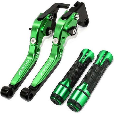 Aplicable a Kawasaki Z900 Z 900 2017-2022 2020 2021 Juego de palancas de freno y embrague CNC para motocicleta, con manillar plegable ajustable y protectores (B) (1/5)
