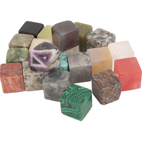 Ensemble de 20 pierres de cristal polies et guérissantes pour les chakras, la méditation, le yoga et la sorcellerie. (1/5)