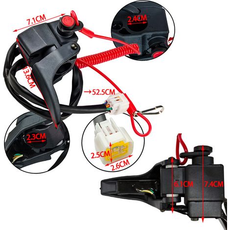 Direct sales of motorcycle modification parts KG-083ATV with power-off thumb throttle, stylish design, wear-resistant and durable. (1/4)