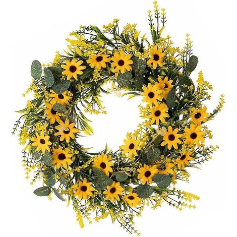 Couronne de printemps pour porte d'entrée, jardin, ferme (1/4)