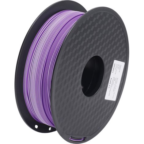 PLA-Filament für 3D-Drucker, zweifarbig (lila-weiß), saubere Verdrahtung, gleichmäßiges Druckergebnis, seidiges Finish (1/5)