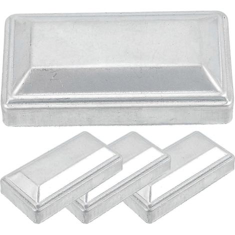Lot de 4 embouts décoratifs pour poteaux de clôture, couvre-poteaux de jardin, capuchons pour poteaux de clôture 4x6 (1/3)