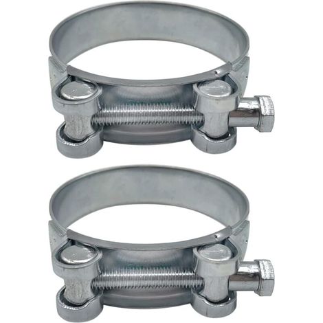 [NIEMALS VERWENDET] 2er-Pack verstärkte Schlauchschellen für verzinkte Stahlrohre 80–85 mm (1/4)