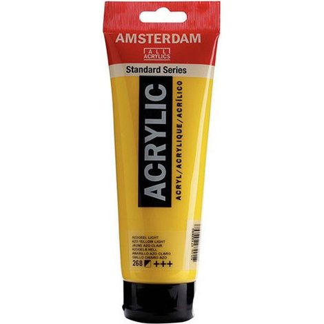 Peinture Acrylique en tube - Jaune azo clair - 268 - Amsterdam - 250ml (1/2)