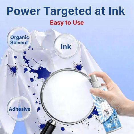 Ink cleaner, ink stain remover for clothes, pen stain remover, marker pen ink cleaner, carbon cleaner – a must-have (1/5)