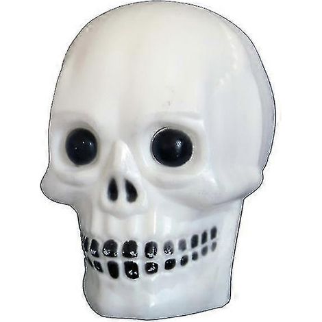 Halloween-Dekor-Nachtlicht, mehrfarbiger Totenkopf, leuchtendes Blinklicht, Tischlampe, dekorative Nachttischlampe für Zuhause, Geschenkidee (Geisterkopf-Nachtlicht) (1/2)