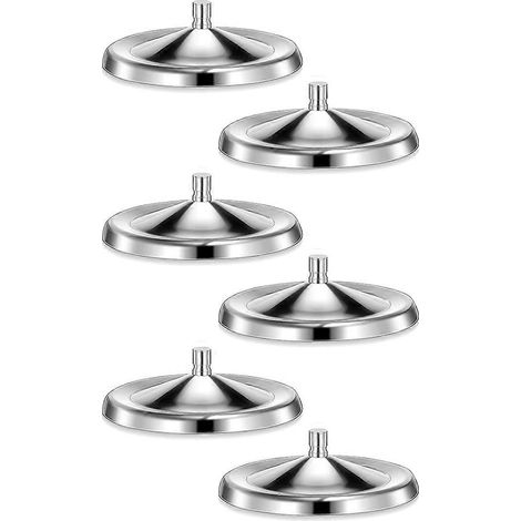 Lot de 6 couvre-verres à vin en acier inoxydable (1/5)