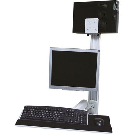 Value Wandarbeitsstation Slim Aluminium